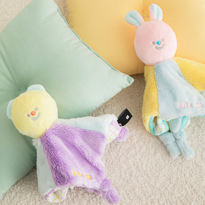 即納【BITE ME】Crinkle Blanket Toy（Rabbit）