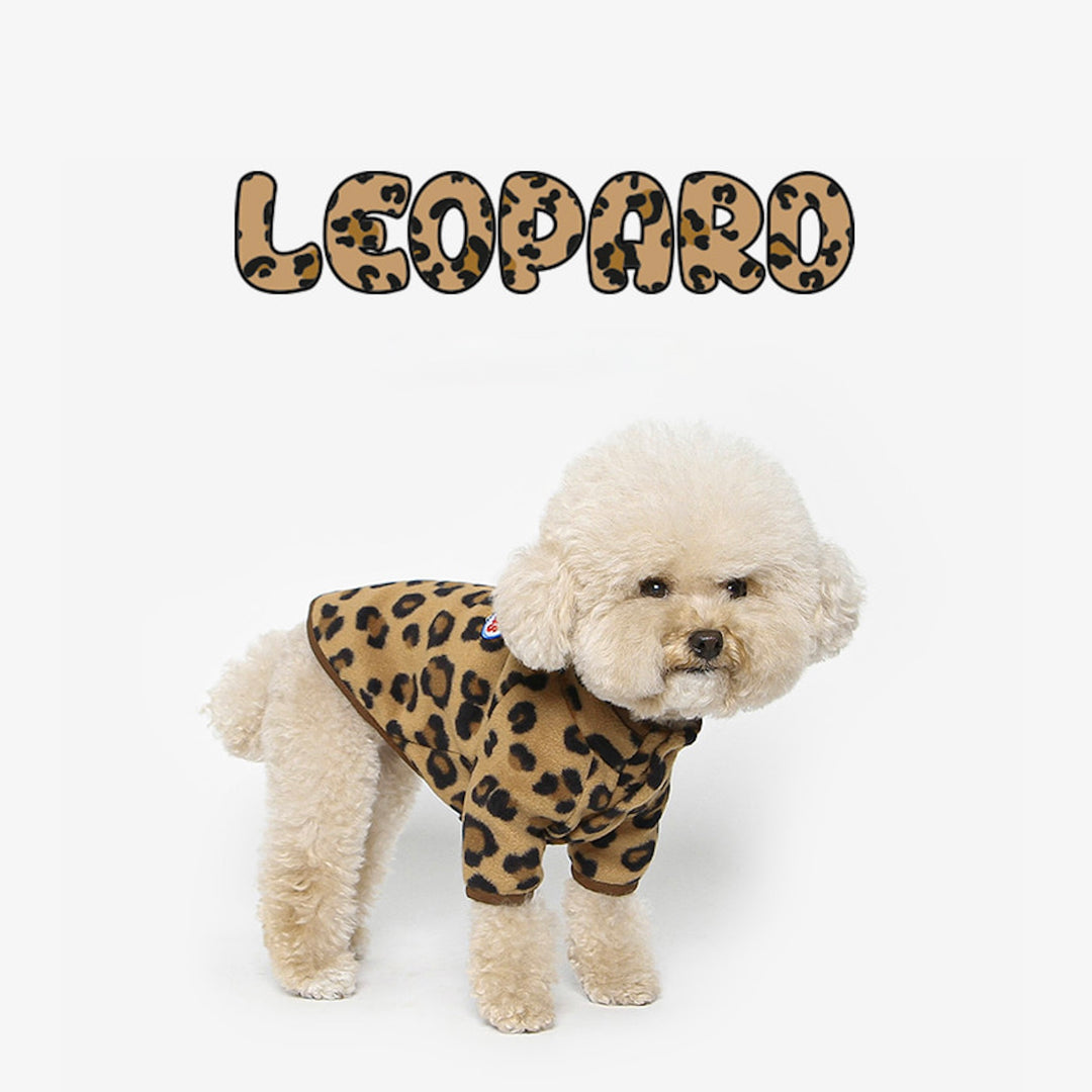 ※予約販売【TUSTUS】LEOPARD FLEECE（Brown）