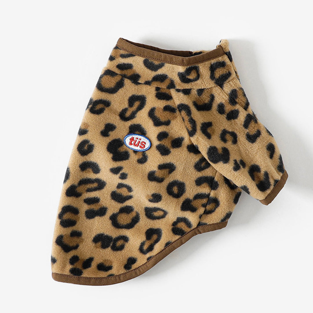 ※予約販売【TUSTUS】LEOPARD FLEECE（Brown）