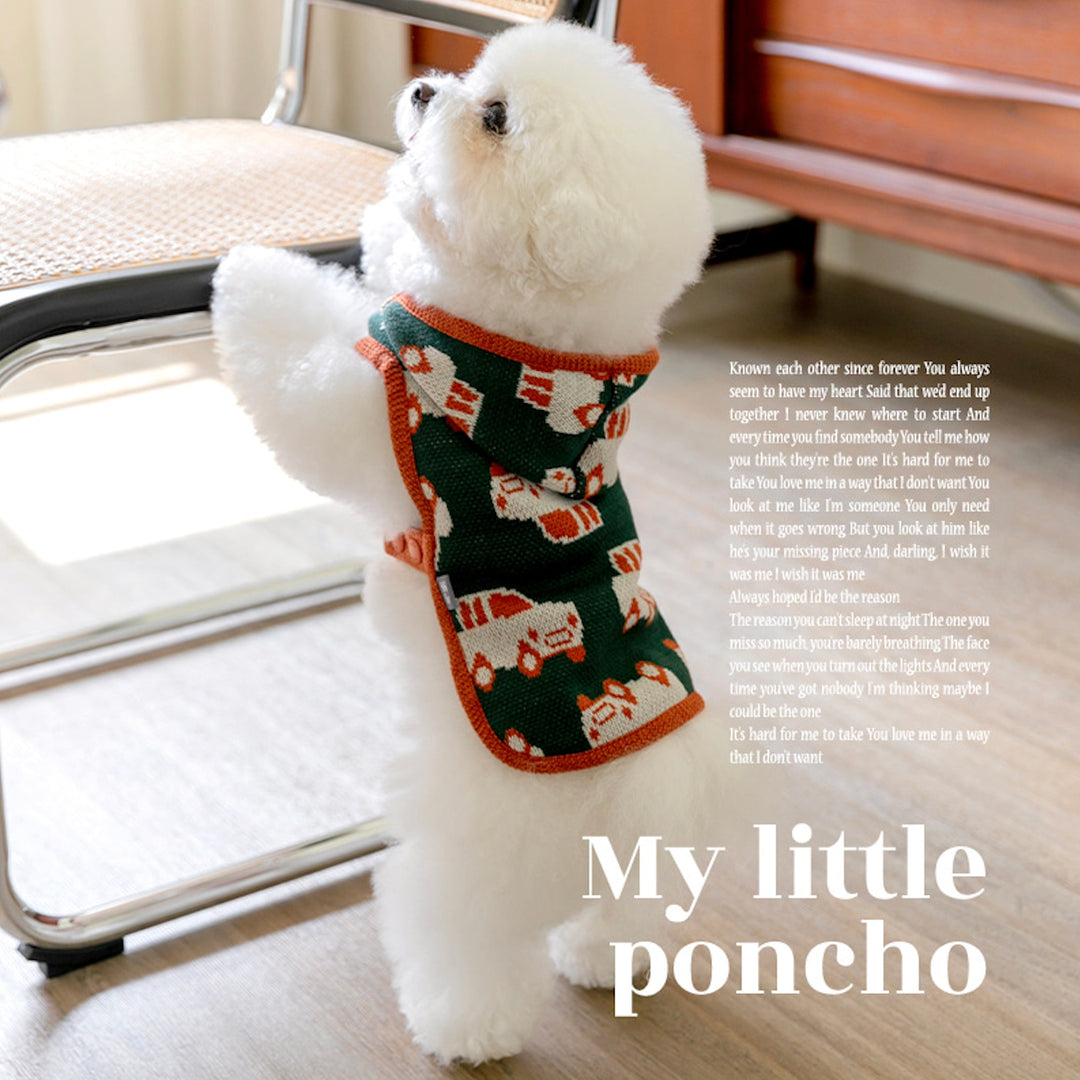 ※予約販売【ssfw】My little Bung Bung Poncho（Blue）