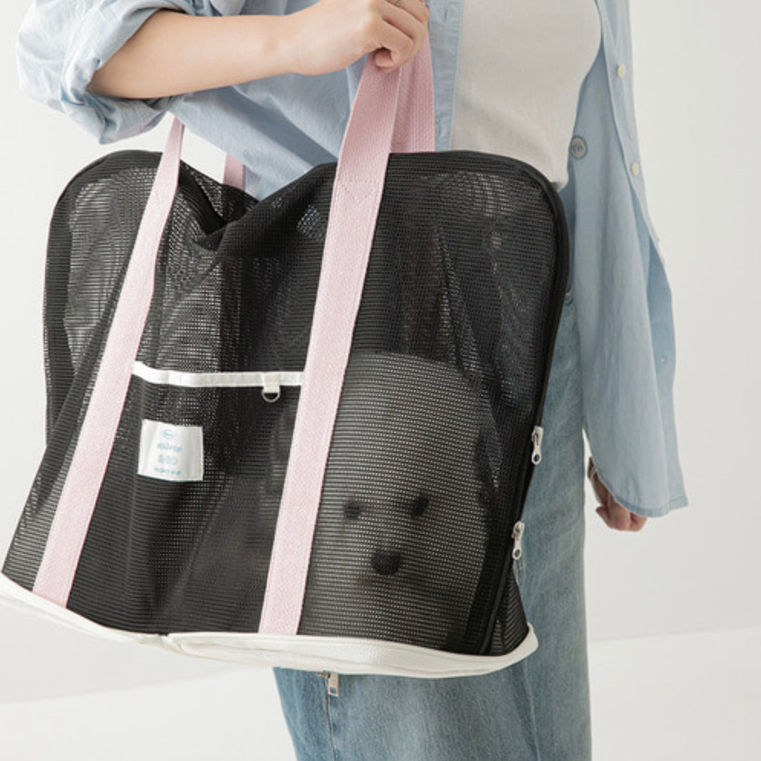 ※予約販売【BITE ME】Pocket Pop Foldable Mesh-Bag（Mint Gray）