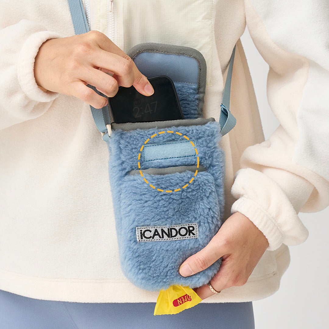 即納【iCANDOR】CASHEW NUT BAG（BLUE BELL）