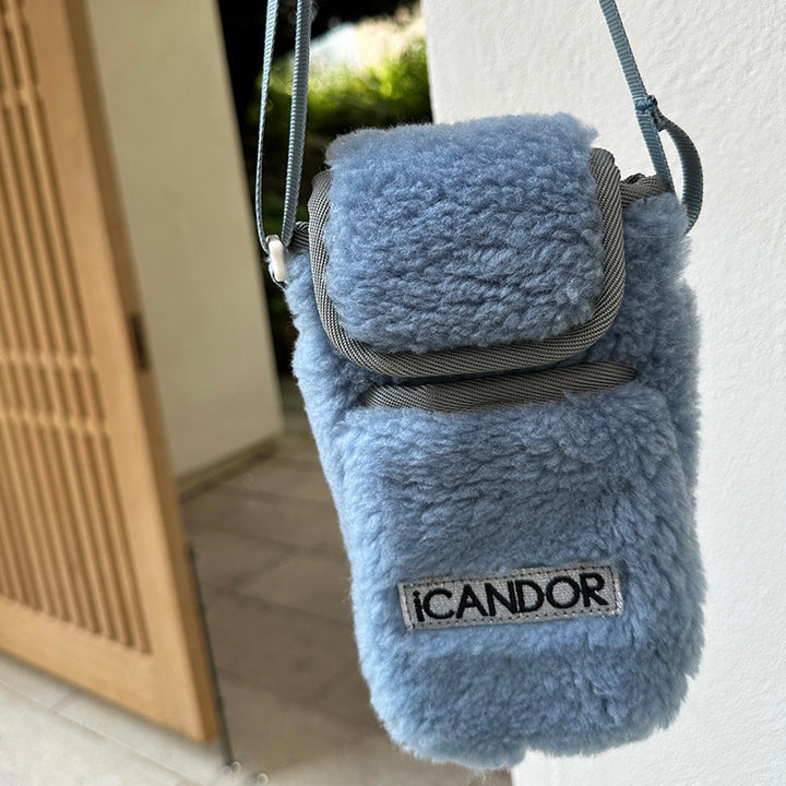 即納【iCANDOR】CASHEW NUT BAG（BLUE BELL）