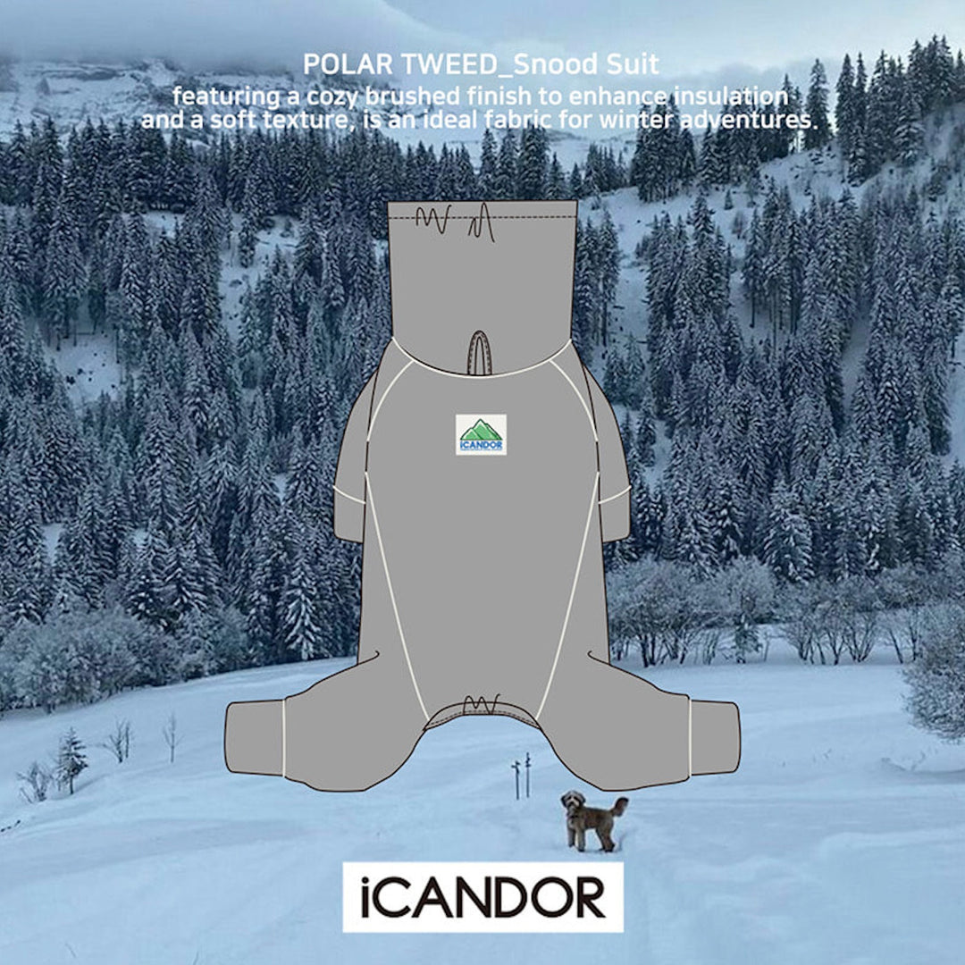 ※予約販売【iCANDOR】POLAR TWEED SNOOD SUIT（GRAY）