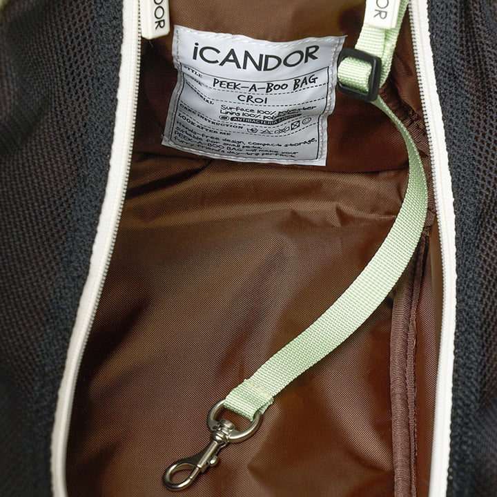 即納【iCANDOR】PEEK-A-BOO BAG（RUSTIC OLIVE）