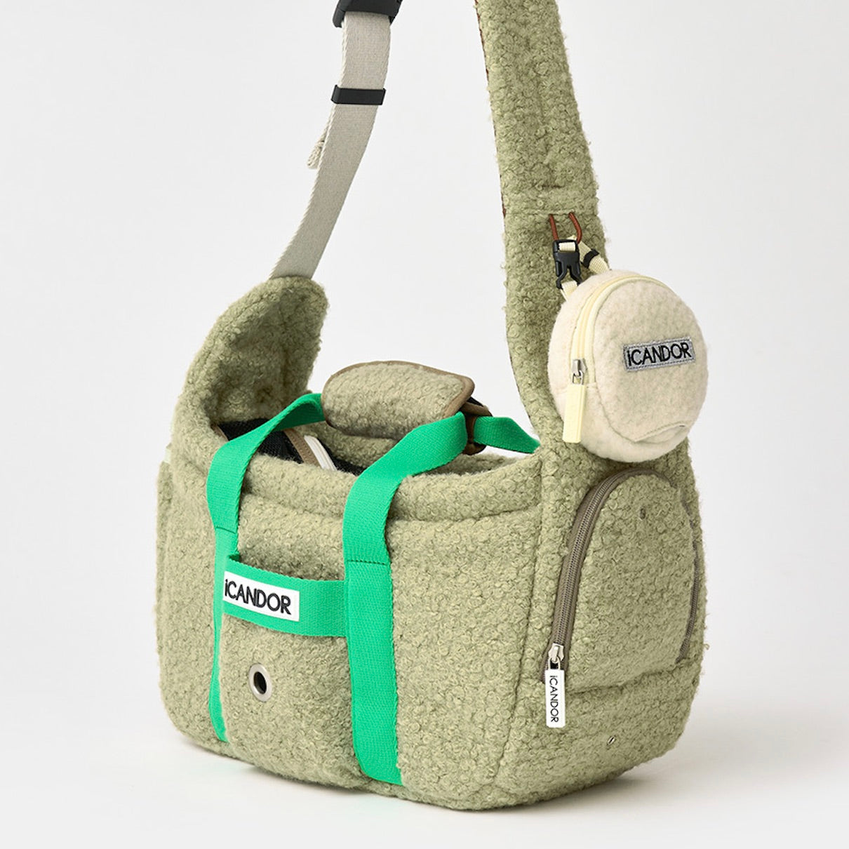 即納【iCANDOR】PEEK-A-BOO BAG（RUSTIC OLIVE）