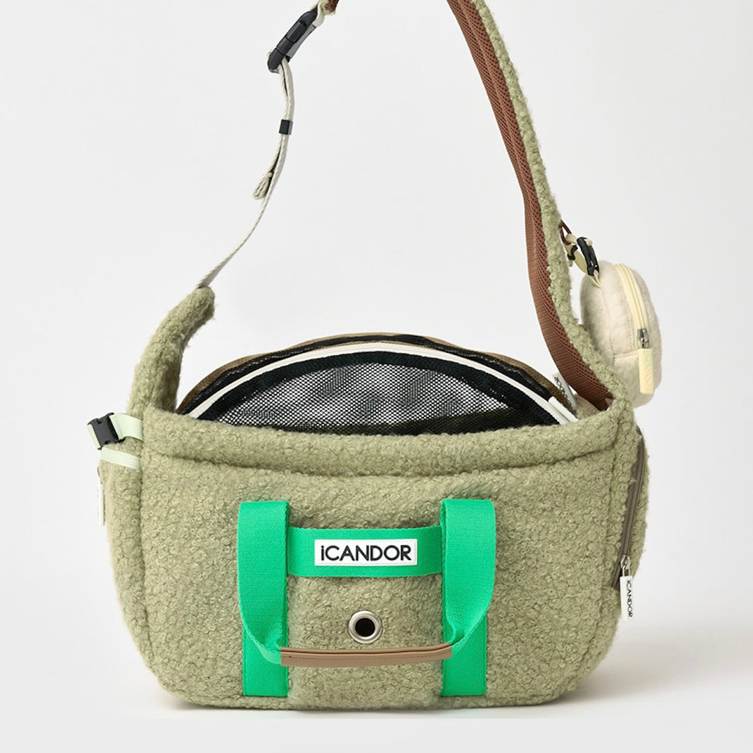 即納【iCANDOR】PEEK-A-BOO BAG（RUSTIC OLIVE）