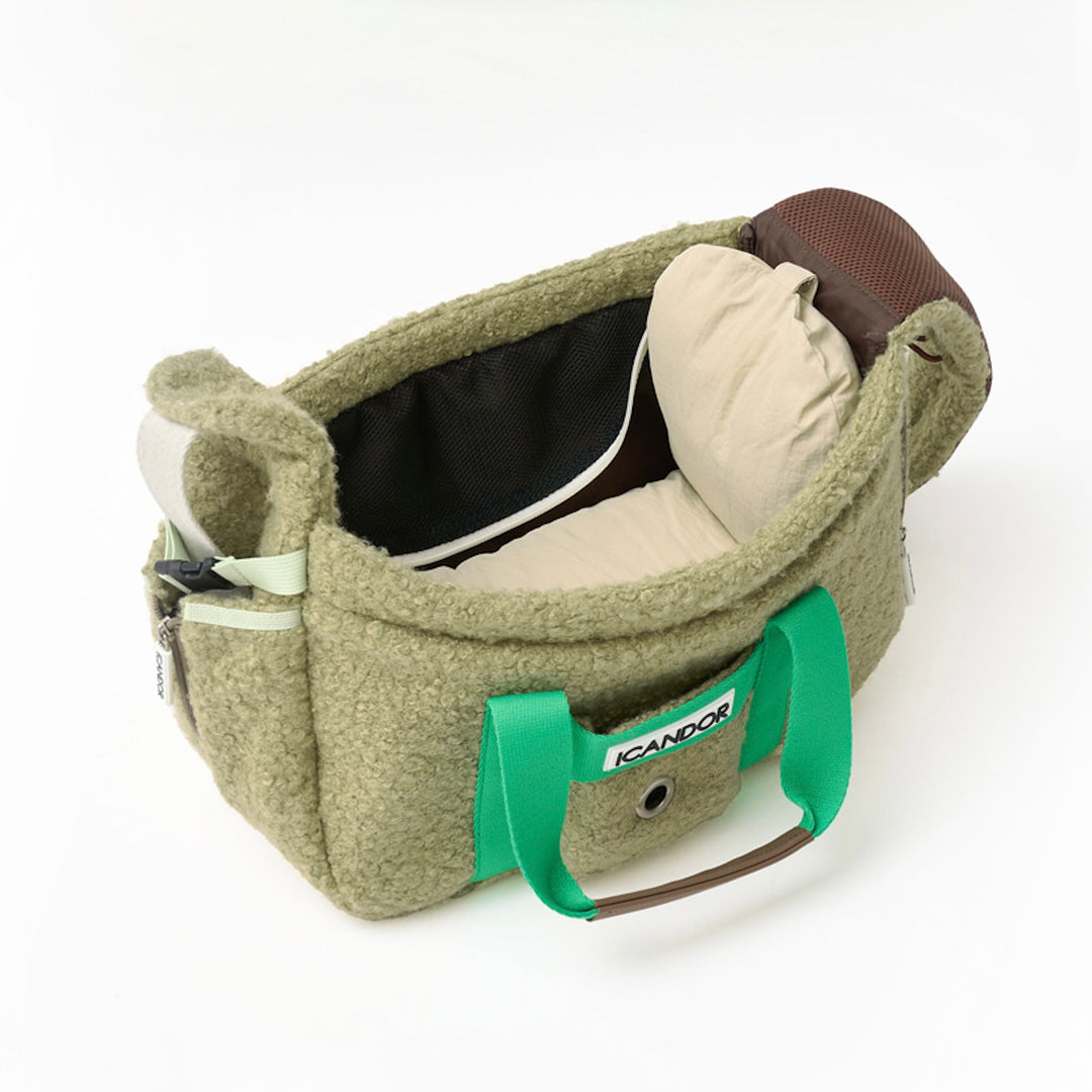 即納【iCANDOR】PEEK-A-BOO BAG（RUSTIC OLIVE）