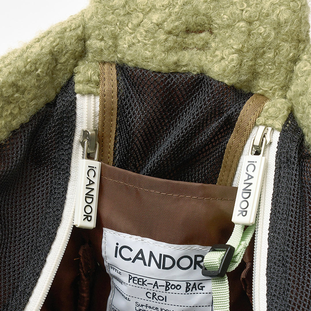 即納【iCANDOR】PEEK-A-BOO BAG（RUSTIC OLIVE）