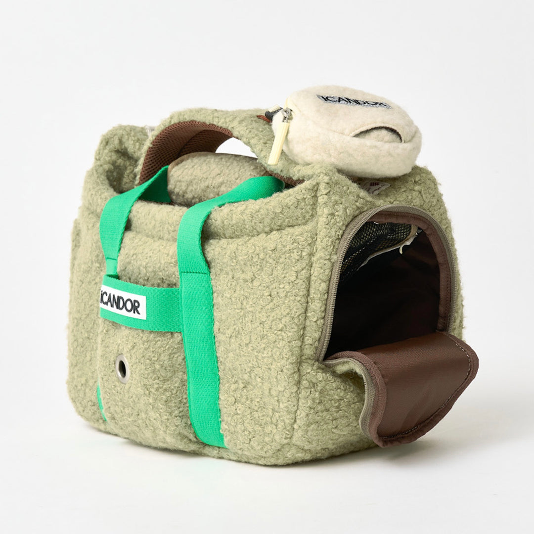 即納【iCANDOR】PEEK-A-BOO BAG（RUSTIC OLIVE）