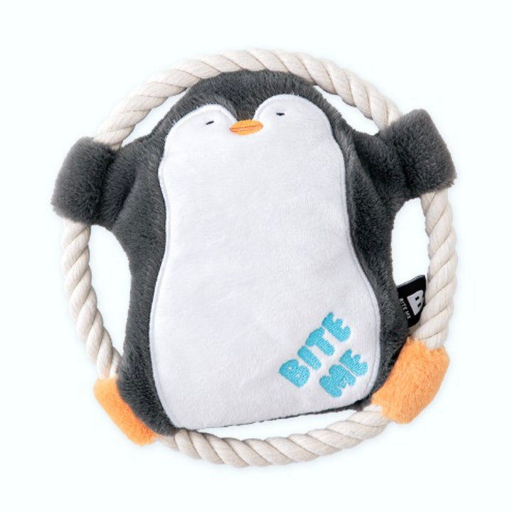 ※予約販売【BITE ME】Hug Me Rope Tug Toy - Penguin