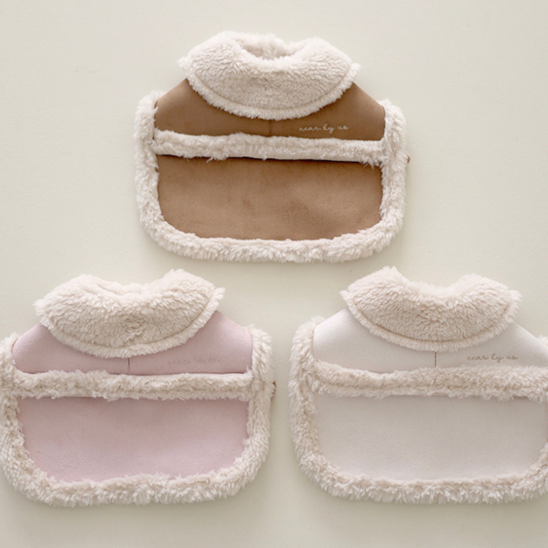 ※予約販売【near by us】Shearling Poncho（Pink）