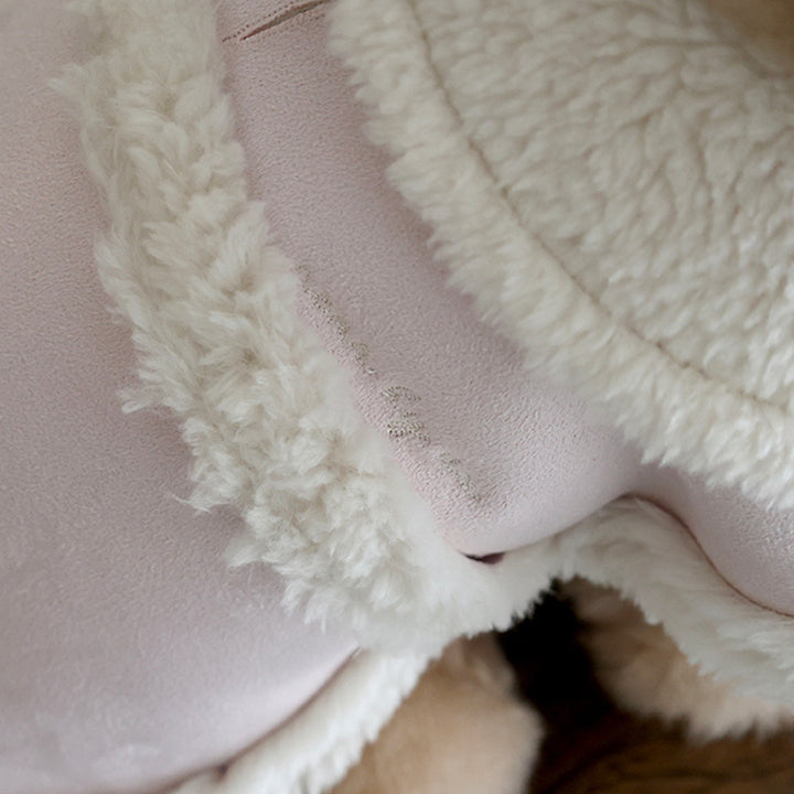 ※予約販売【near by us】Shearling Poncho（Pink）