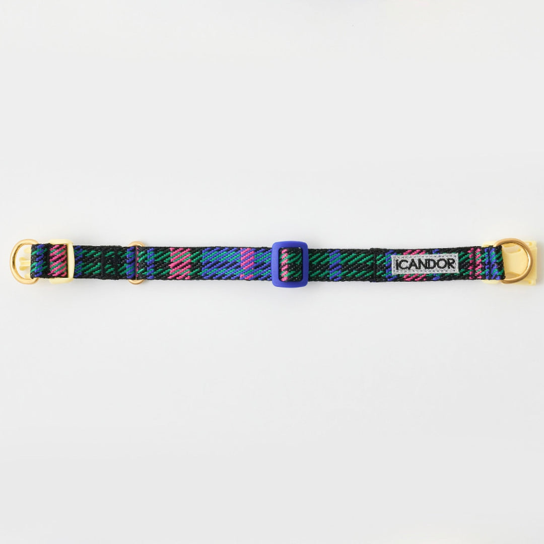 ※予約販売【iCANDOR】Gentle Collar Dual（URBAN CHECKS）L