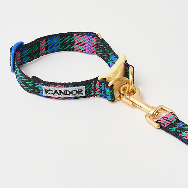 ※予約販売【iCANDOR】Gentle Collar Dual（URBAN CHECKS）L