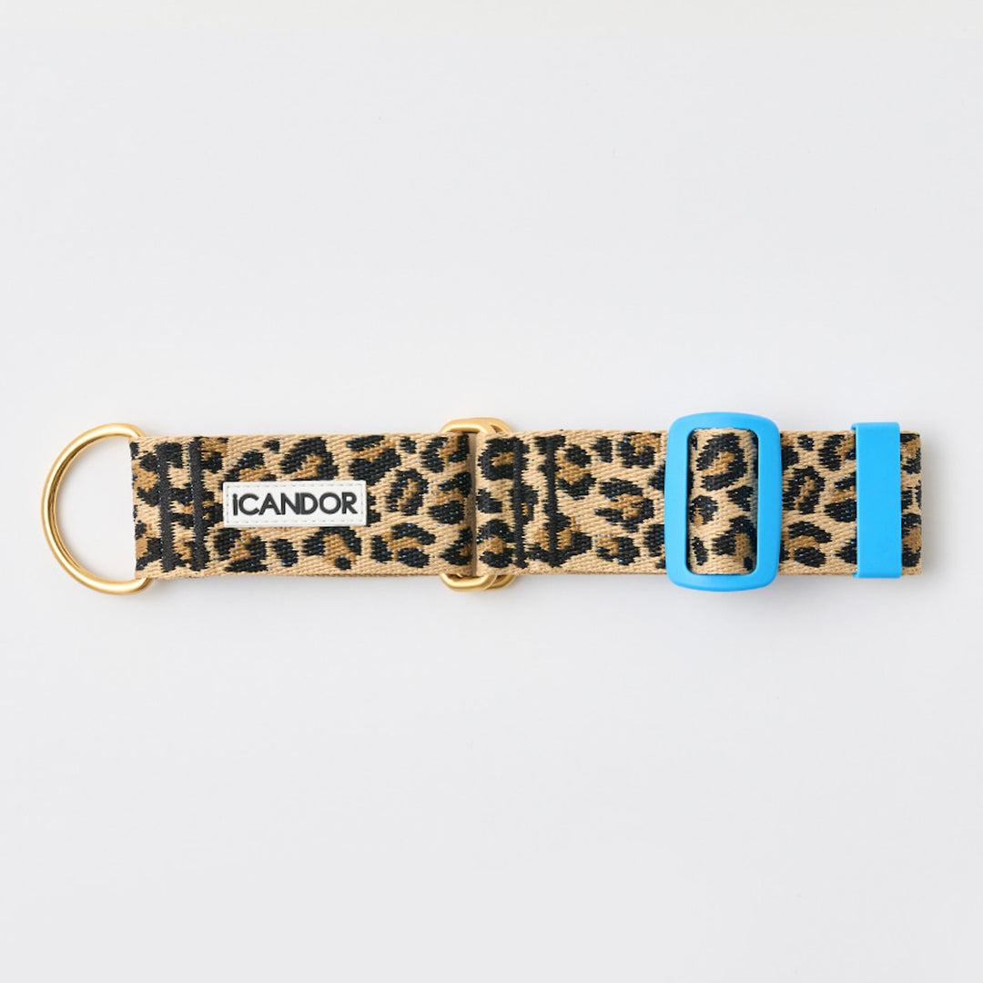 ※予約販売【iCANDOR】Smooth Martingale Collar 38mm（LEOPARD）