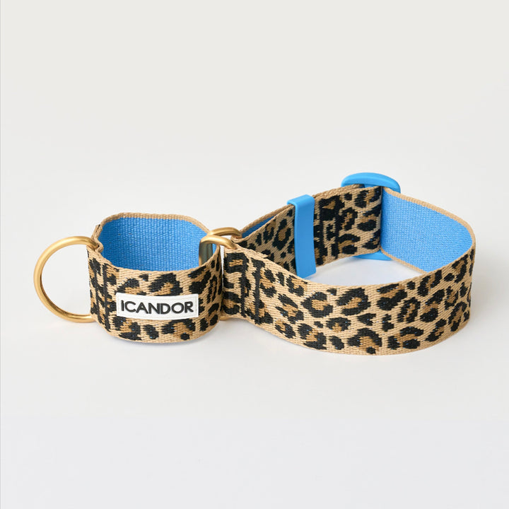 ※予約販売【iCANDOR】Smooth Martingale Collar 38mm（LEOPARD）