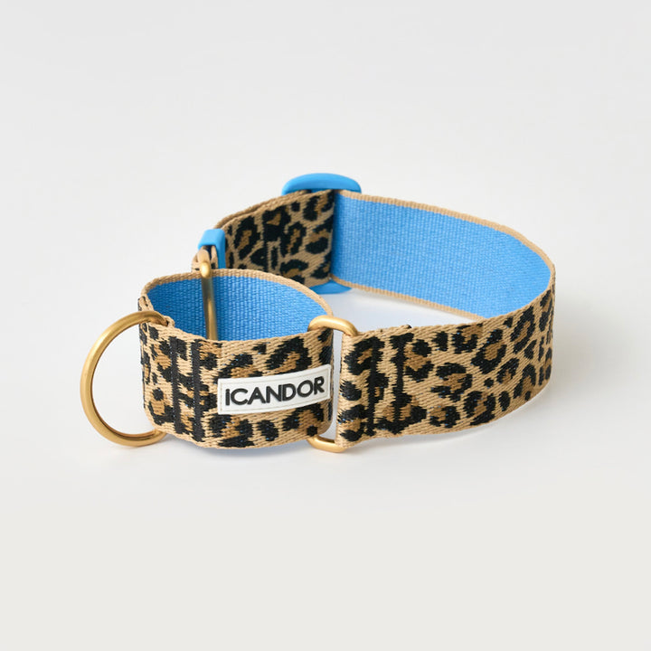 ※予約販売【iCANDOR】Smooth Martingale Collar 38mm（LEOPARD）