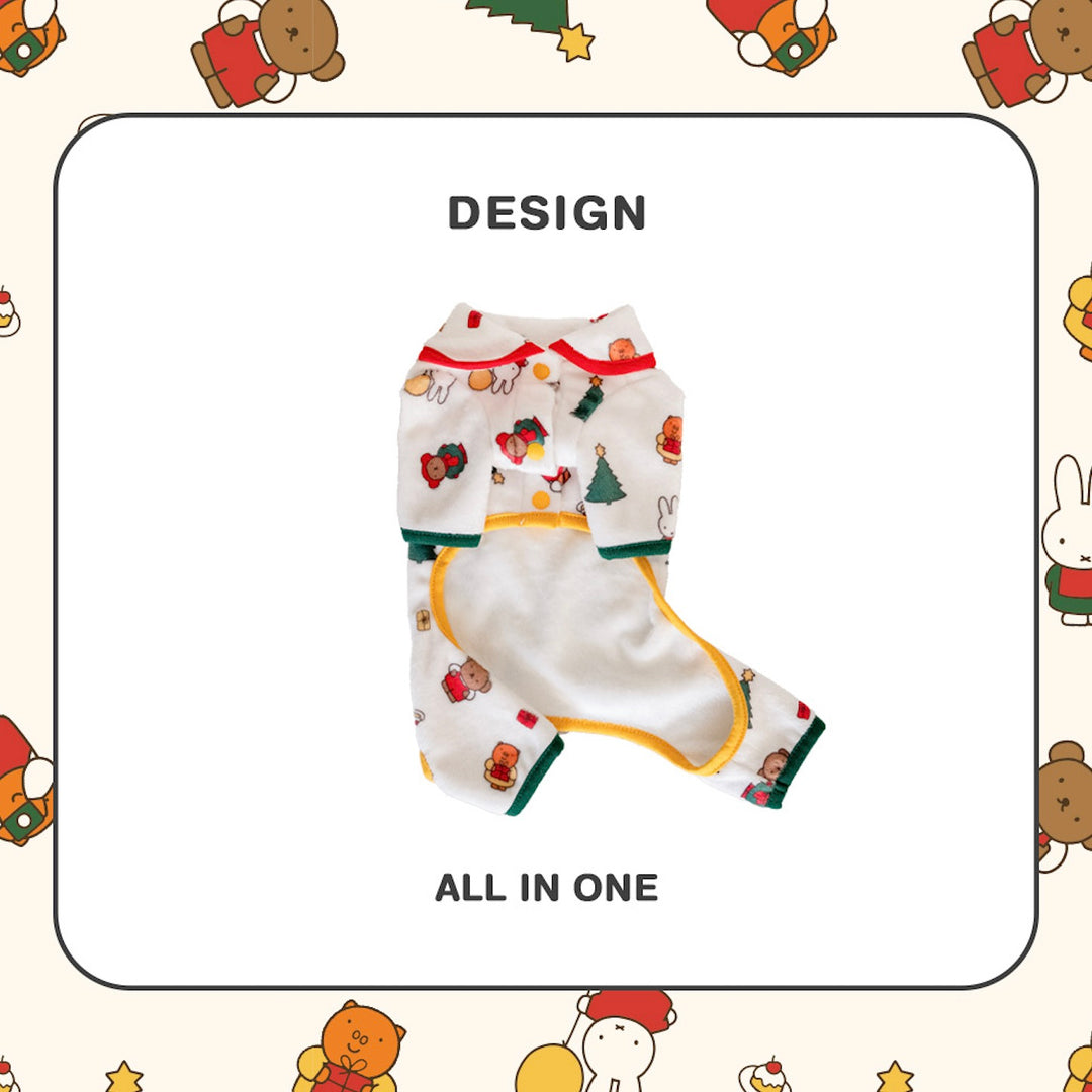 ※予約販売【noutti】Christmas Miffy Fleece All in one