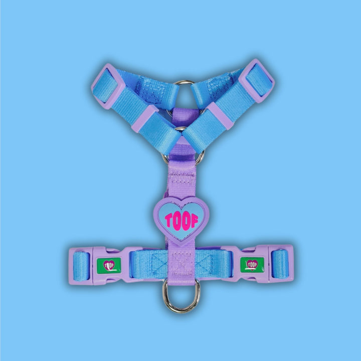 ※予約販売【TOOF】HEART LOGO BUCKEL HARNESS（BLUE/PURPLE）