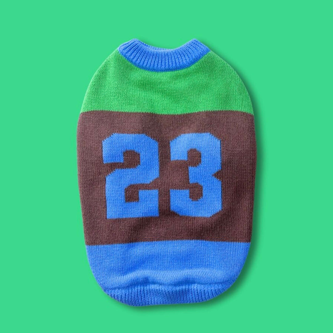 ※予約販売【TOOF】SPORTY VARSITY SWEATER（GREEN/BROWN/BLUE）