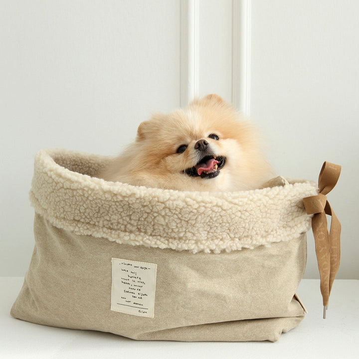 ※予約販売【WandookongMom】New Fleece Inner Bag（Beige）