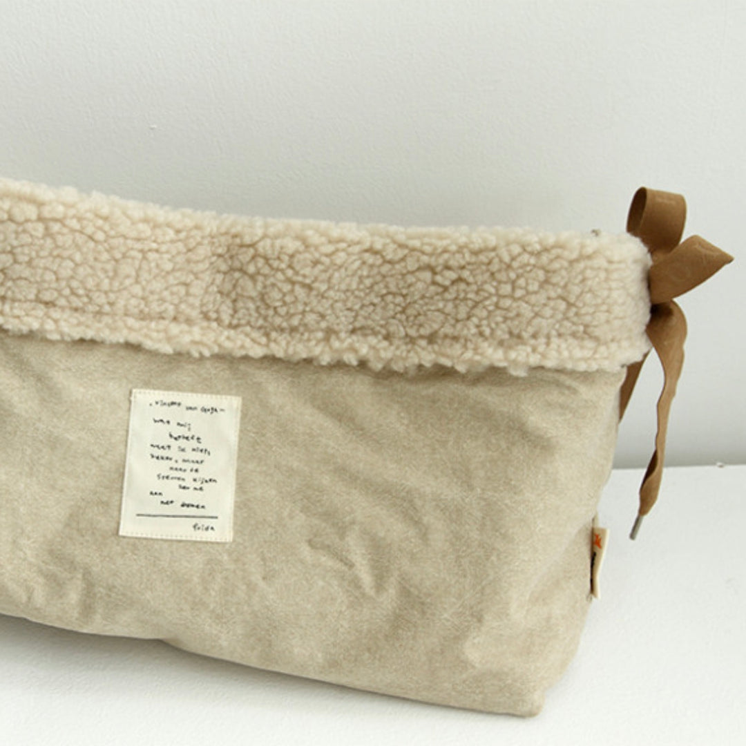 ※予約販売【WandookongMom】New Fleece Inner Bag（Beige）