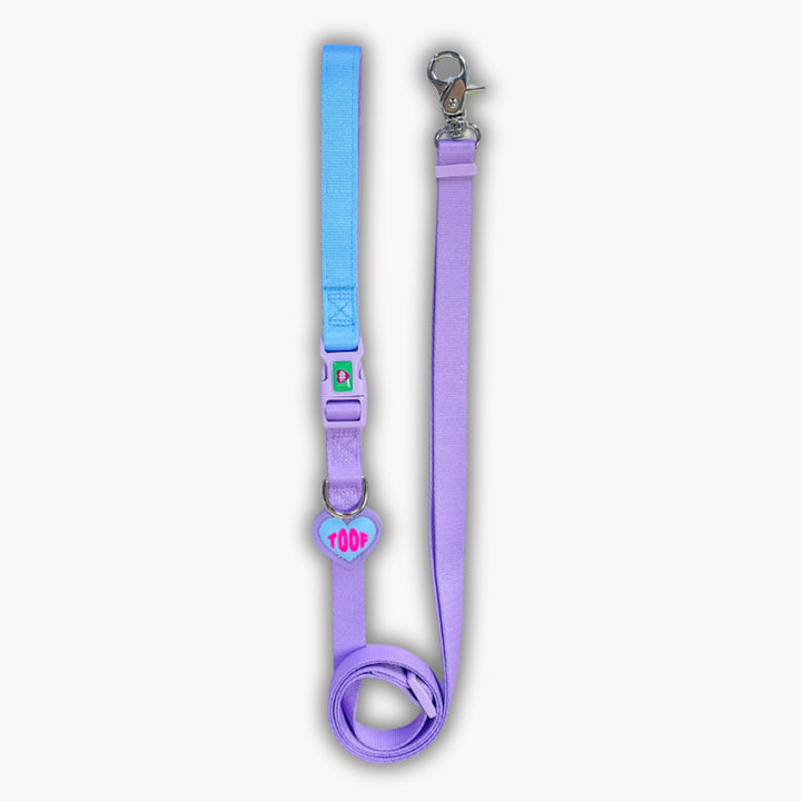 ※予約販売【TOOF】HEART LOGO BUCKEL LEASH（BLUE/PURPLE）