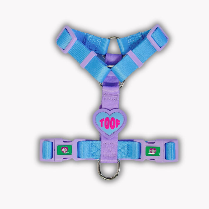 ※予約販売【TOOF】HEART LOGO BUCKEL HARNESS（BLUE/PURPLE）