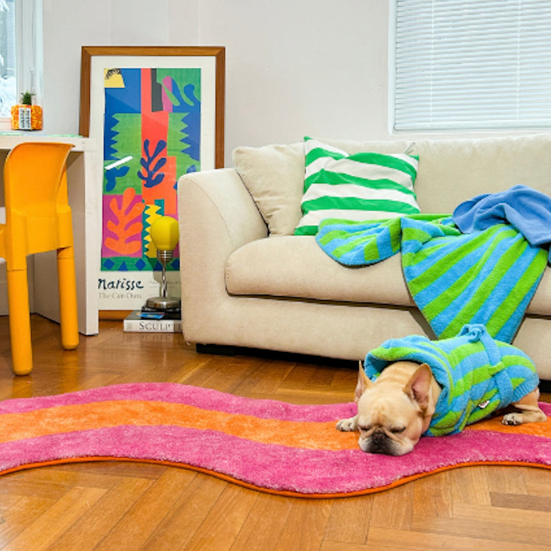 ※予約販売【TOOF】LOLLIPOP PUPPY ROBE（GREEN/BLUE）