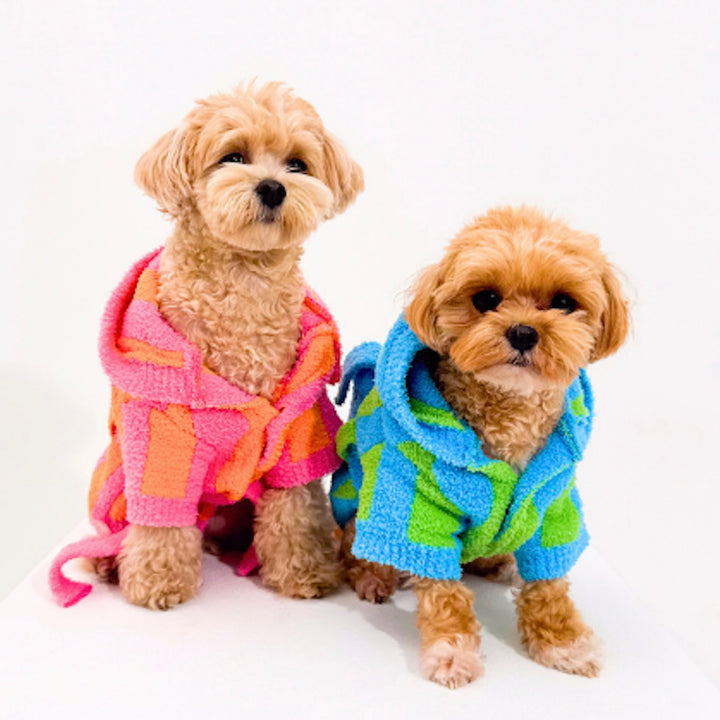 ※予約販売【TOOF】LOLLIPOP PUPPY ROBE（ORANGE/PINK）