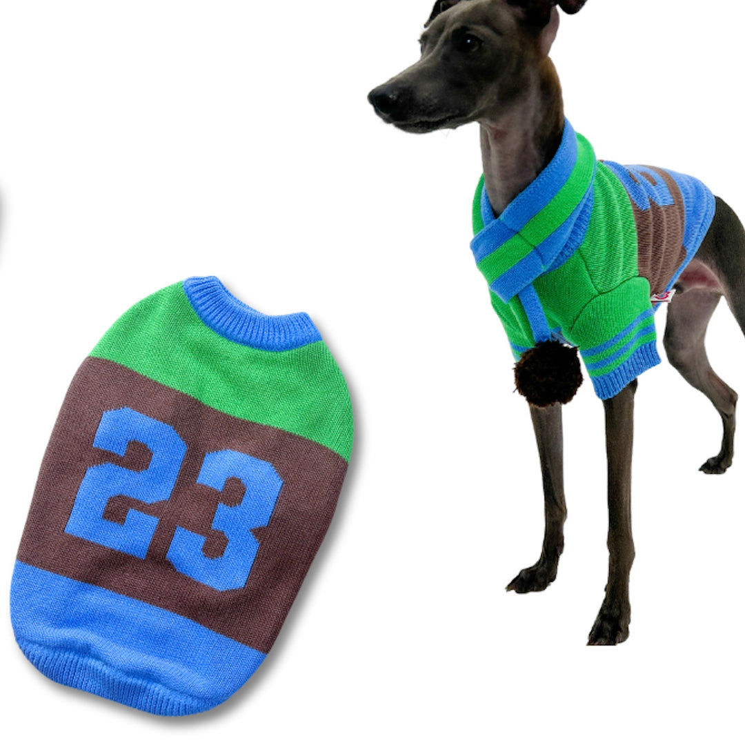 ※予約販売【TOOF】SPORTY VARSITY SWEATER（GREEN/BROWN/BLUE）