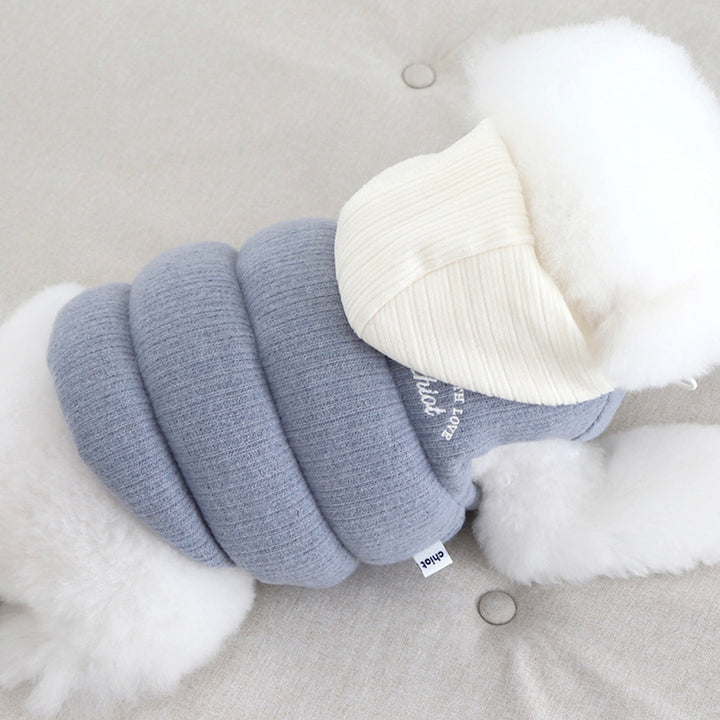 ※予約販売【Chiot】Mitte Knit Padding（Powder Blue）