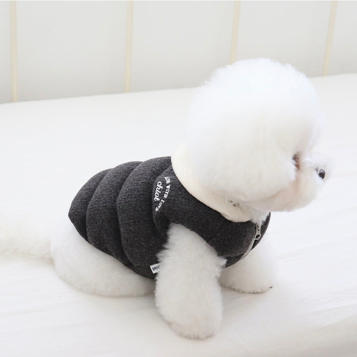 ※予約販売【Chiot】Mitte Knit Padding（Powder Charcoal）