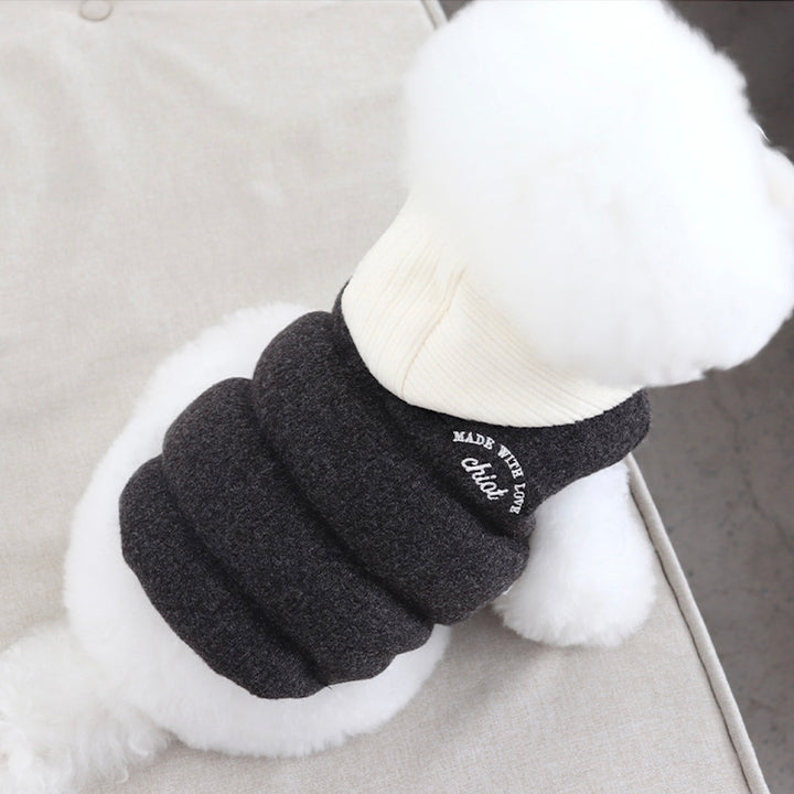 ※予約販売【Chiot】Mitte Knit Padding（Powder Charcoal）