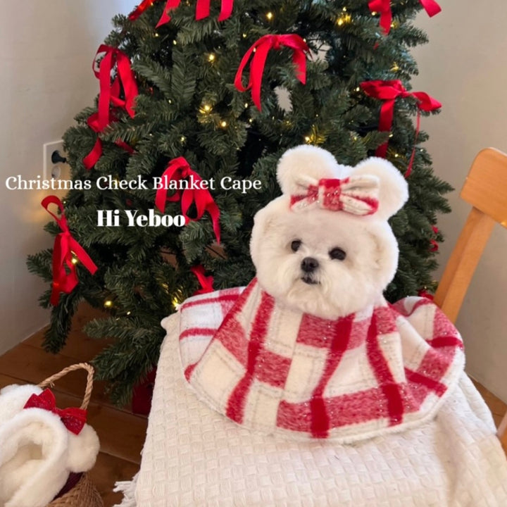 即納【Hi Yeboo】Christmas Bear Blanket Cape