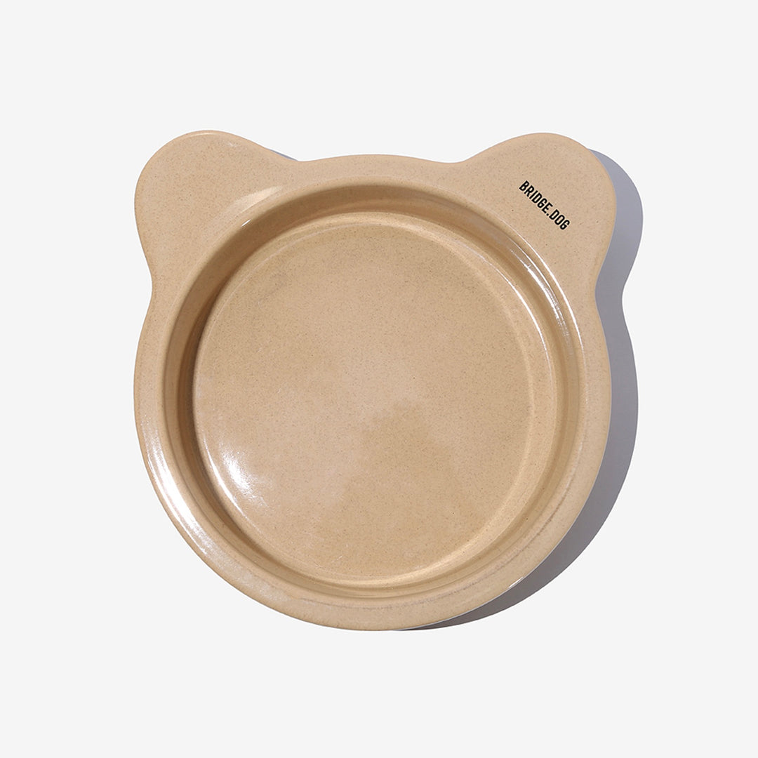 ※予約販売【BRIDGE.DOG】BIG BEAR BOWL（GRANOLA）艶あり