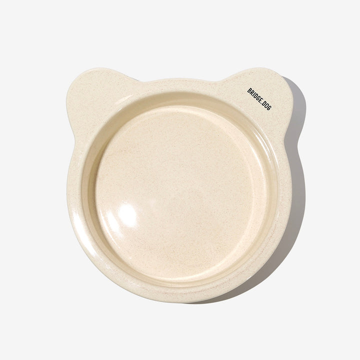 ※予約販売【BRIDGE.DOG】BIG BEAR BOWL（OATMEAL）艶あり