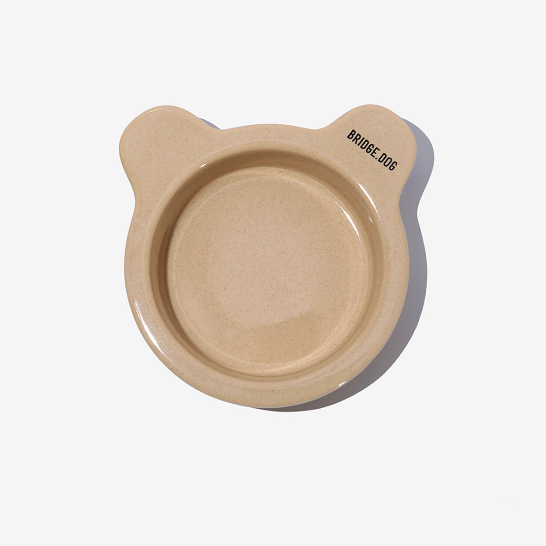 ※予約販売【BRIDGE.DOG】MINI BEAR BOWL（GRANOLA）艶あり