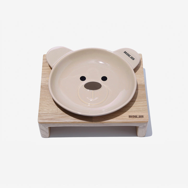 ※予約販売【BRIDGE.DOG】BRIDGE BEAR DISH（BEIGE FACE）艶あり