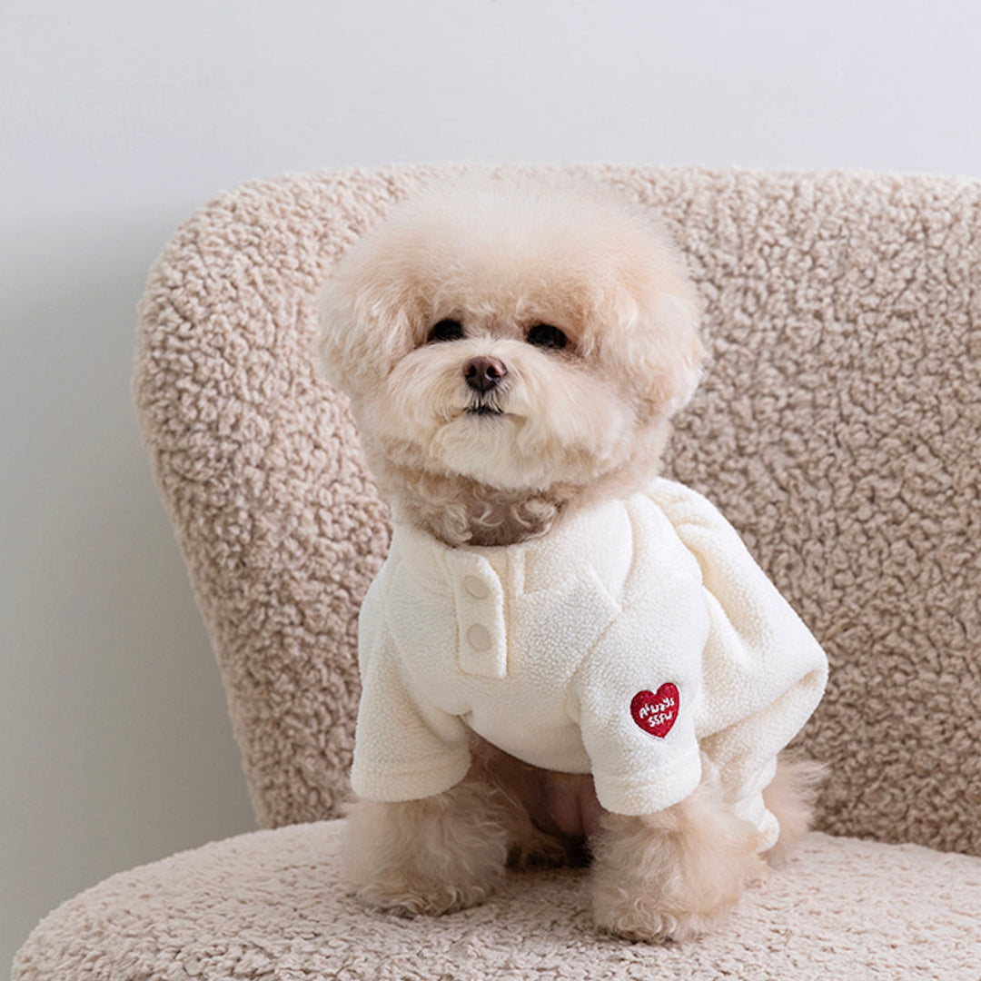 ※予約販売【ssfw】Heartwarm Fleece All-in-One（Cream）