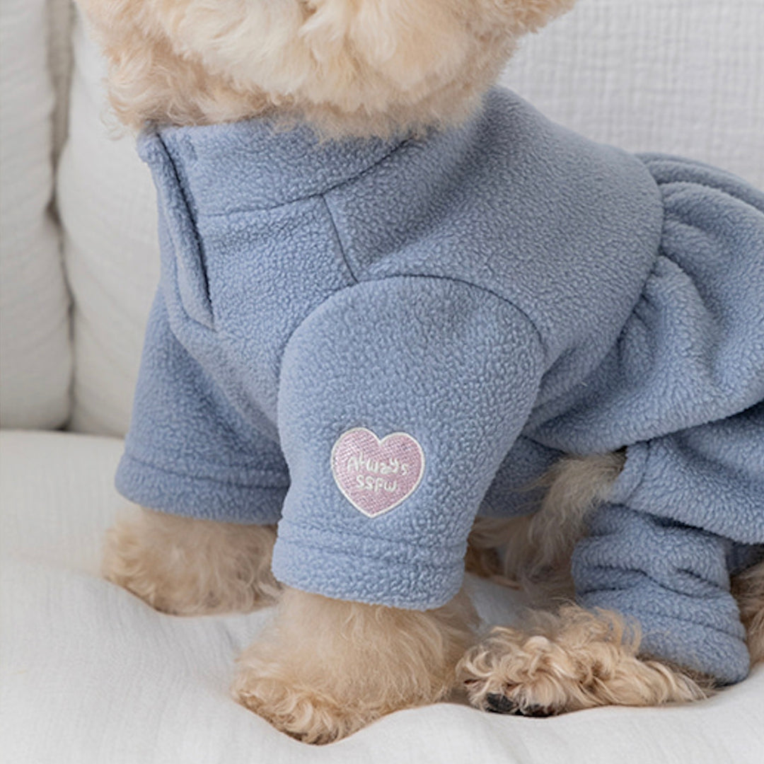 ※予約販売【ssfw】Heartwarm Fleece All-in-One（Blue）