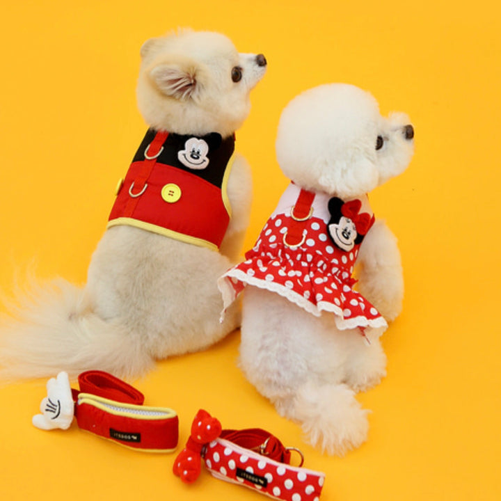 ※予約販売【ITS DOG】Disney Mickey Minnie Ribbon Leash