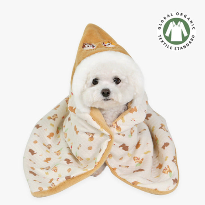 ※予約販売【ITS DOG】Disney Organic Reversible Blanket (Chip and Dale Fun)