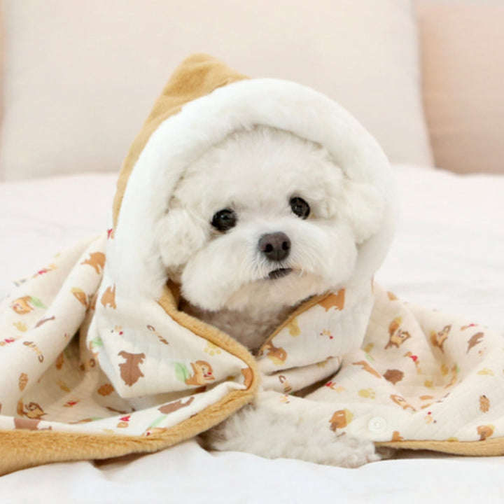 ※予約販売【ITS DOG】Disney Organic Reversible Blanket (Chip and Dale Fun)