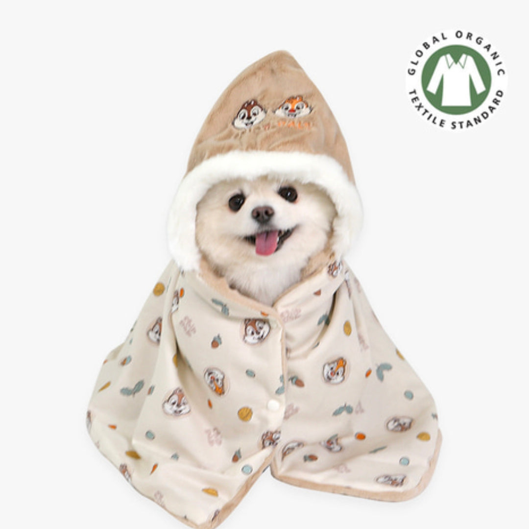 ※予約販売【ITS DOG】Disney Organic Reversible Blanket (Chip and Dale Happy)