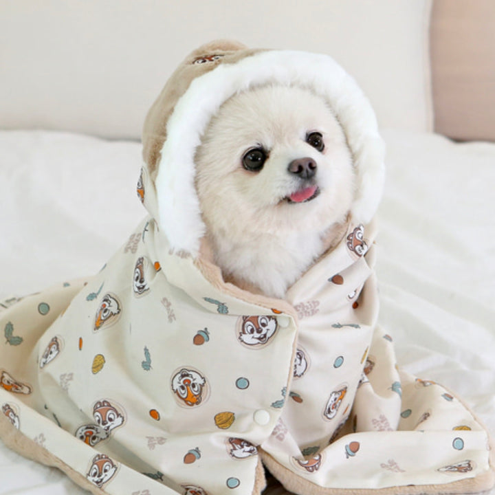 ※予約販売【ITS DOG】Disney Organic Reversible Blanket (Chip and Dale Happy)