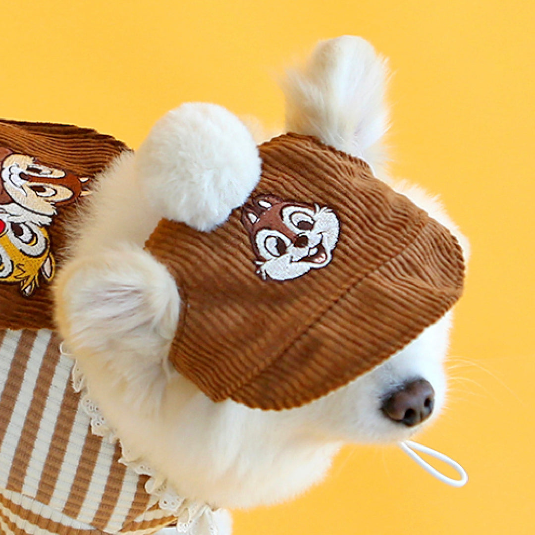 ※予約販売【ITS DOG】Disney chip'n dale corduroy hat(Brown)