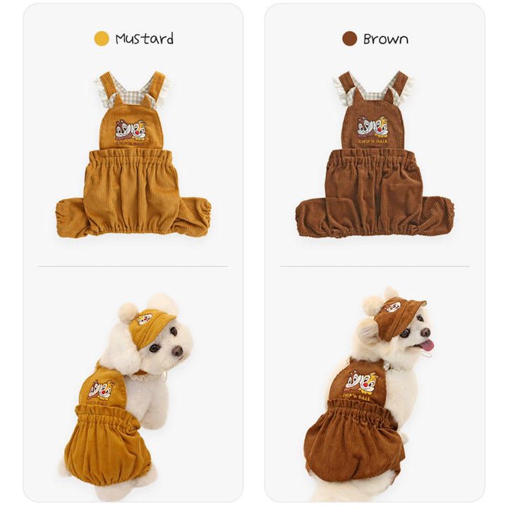 ※予約販売【ITS DOG】Disney chip'n dale corduroy pants (Mustard)