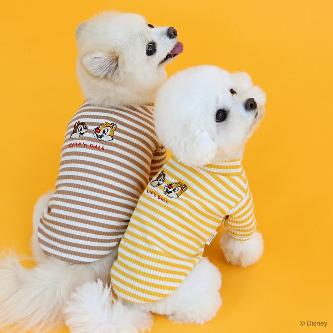 ※予約販売【ITS DOG】Disney chip'n dale ribbed t-shirt(Yellow)